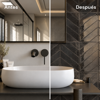 Muestra Azulejo Adhesivo Negro Noche