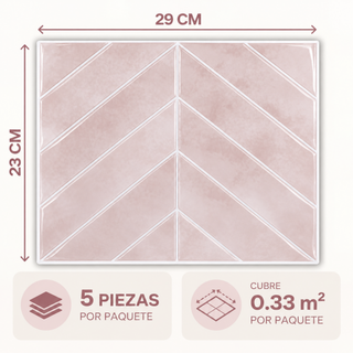 Azulejo Adhesivo Rosa Magnolia