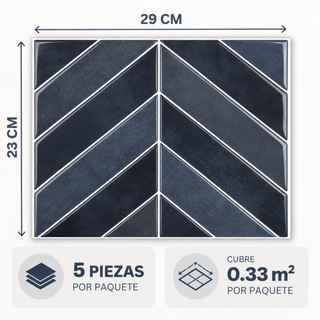 Azulejo Adhesivo Azul Sombra