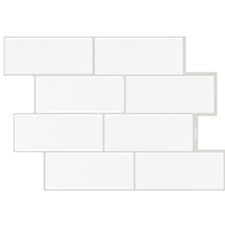 Azulejo Adhesivo Blanco Perla