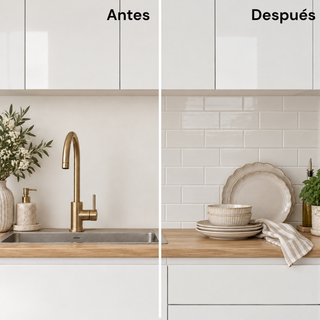 Azulejo Adhesivo Blanco Perla