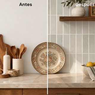 Muestra Azulejo Adhesivo Blanco Márfil