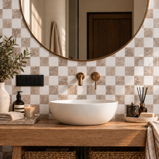 Muestra Azulejo Adhesivo Beige Nácar