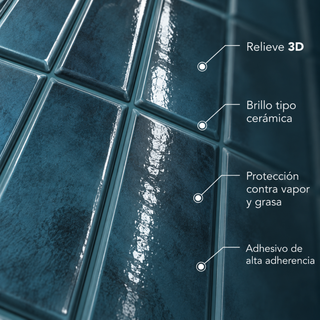 Azulejo Adhesivo Azul Océano