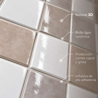 Muestra Azulejo Adhesivo Beige Nácar
