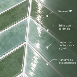 Muestra Azulejo Adhesivo Verde Salvia