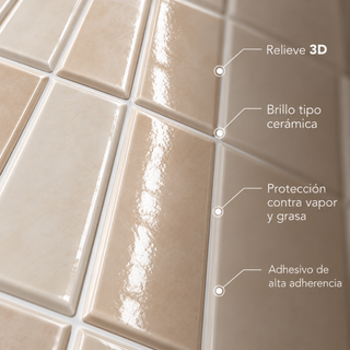 Muestra Azulejo Adhesivo Beige Duna