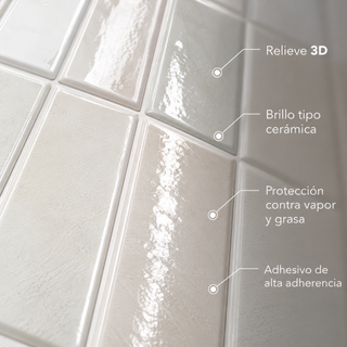 Muestra Azulejo Adhesivo Blanco Márfil