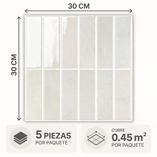 Azulejo Adhesivo Blanco Márfil