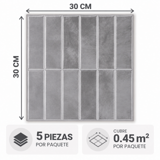 Azulejo Adhesivo Gris Lunar